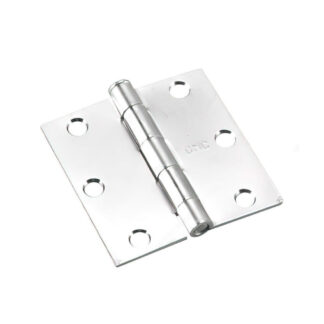 Onward 827XBC 3" Steel Full Mortise Butt Hinge - Zinc