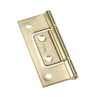 Onward 832BR 3" x 1-1/4" 832 Classic Steel Bifold Hinge, 3 Pack - Brass