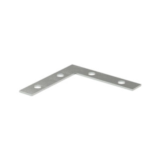 Onward 99X15BC 1-1/2" x 3/8" Steel Flat Corner Plate - Zinc