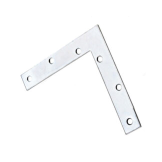 Onward 99X60BC 6" x 1" Steel Flat Corner Plate - Zinc