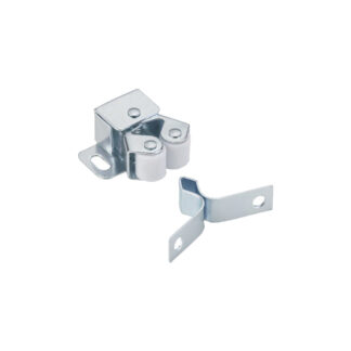 Onward BP6032G 1-1/4" x 1-1/4" Double Metal Roller Catch with Diamond Strike - Zinc