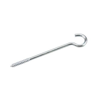 Onward 2188XB 8" x 5/16" Metal Clothesline Hook with Lag Thread - Zinc