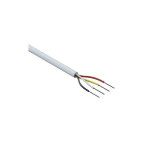 Cathelle 5161 4-Conductor 22 Gauge Telephone Wire, Per Meter  - White