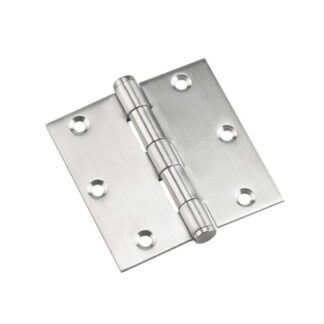 Onward 828SSR 3-1/2" Steel Full Mortise Butt Hinge, 2 Pack - Stainless Steel