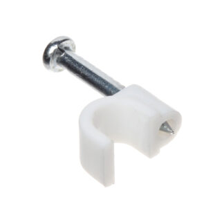Cathelle 5227 Coaxial Drive-In Cable Clamp - White