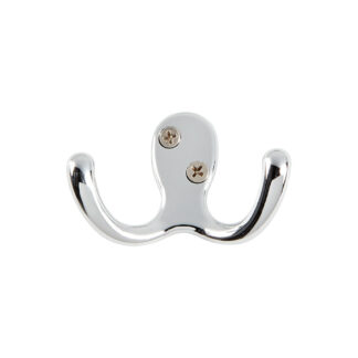 Onward 2235CV 3" 2235 Double Metal Wardrobe Hook - Chrome