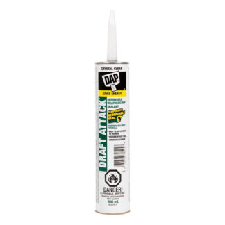 DAP 7079878351 300ml Draft Attack Removable Weather Strip Sealant - Crystal Clear