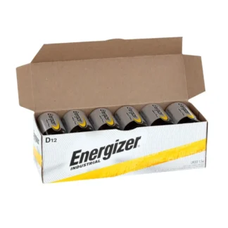 Energizer EN95 Industrial Alkaline D Batteries, 12 Pack