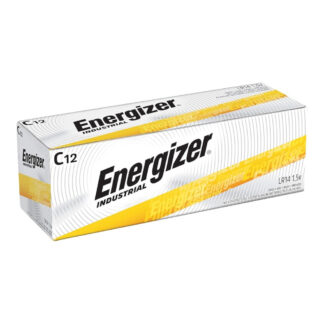 EN93 Energizer Industrial Alkaline C Batteries, 12 Pack