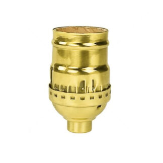 Electrimart 6762 Keyless Lamp Socket - Brass