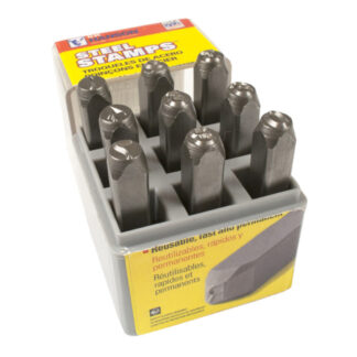 CH Hanson 20581 1/4" Standard Number Stamp, 9 Pack
