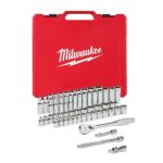 3/8 in. Drive Ratchet &amp; Socket Set SAE &amp; Metric - 56 Piece