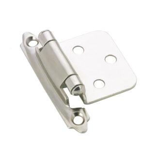 Richelieu BP13426 2.76" 134 Semi-Concealed Self-Closing Cabinet Hinge, 2 Pack - Chrome