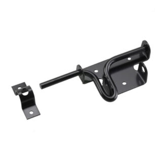 Onward 303FBR 303 Series Steel Slide-Action Gate Latch - Black