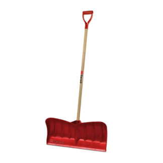 Garant APP26KDR 26" Poly Blade Steel Wear Strip Snow Pusher - Red & Hardwood