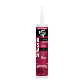 DAP 73444 300ml 100% Silicone Kitchen & Bath Sealant - Clear
