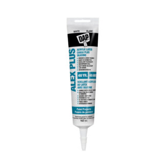 DAP 74225 162ml Alex Plus Acrylic Latex Caulk Plus Silicone Sealant - Brilliant White