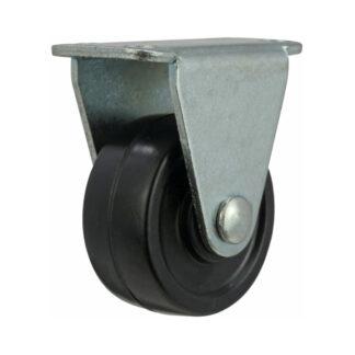 Shepherd Hardware 9490 1-1/2" Rubber Rigid Plate Caster