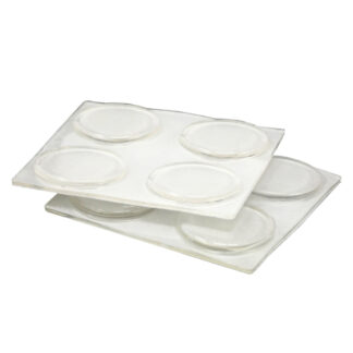 Shepherd Hardware 9965 3/4" SurfaceGard Self-Adhesive Bumper Pad, 8 Pack - Clear