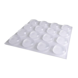 Shepherd Hardware 9967 1/2" SurfaceGard Self-Adhesive Bumber Pad, 16 Pack - Clear