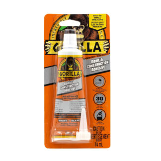 Gorilla 8120001 2.5oz Heavy-Duty Construction Adhesive - White