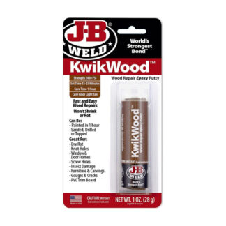 J-B Weld 82527F 28g KwikWood Wood Repair Epoxy Putty - Tan