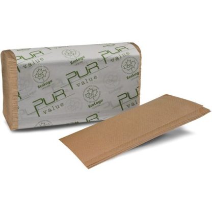Pur Value Multi-Fold Paper Towel, Brown, Single Pack 101377