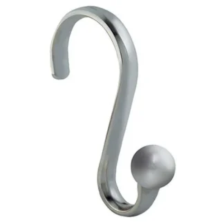 iDesign 55870 Axis Ball Shower Curtain Hook, 12 Pack - Chrome