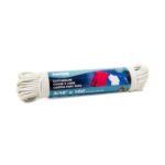 KingCord 3/16" X 100' #6 PVC Coated Clothesline, White 308681BG