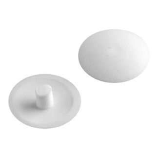 Richelieu BP750030 1/2" #2 Square Drive Plastic Cover Cap, 25 Pack - White
