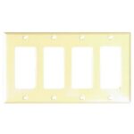 Cooper 4-Decora Plate, Ivory 2164V