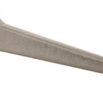 National Hardware N830-137 Door Stop, 3 in Projection, Die-Cast Zinc/Plastic/Rubber, Satin Nickel