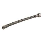 aqua-dynamic 3230 Series 3230-090 Braided Faucet Connector, Flexible, 3/8 in Inlet, Compression Inlet, 1/2 in Outlet