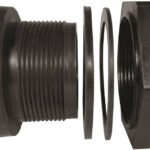 GREEN LEAF TF 34P-E Tank Fitting, 3/4 in, FPT, Polypropylene