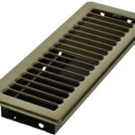 Imperial RG0201 Floor Register, 10 in L, 3 in W, Steel, Antique Brass