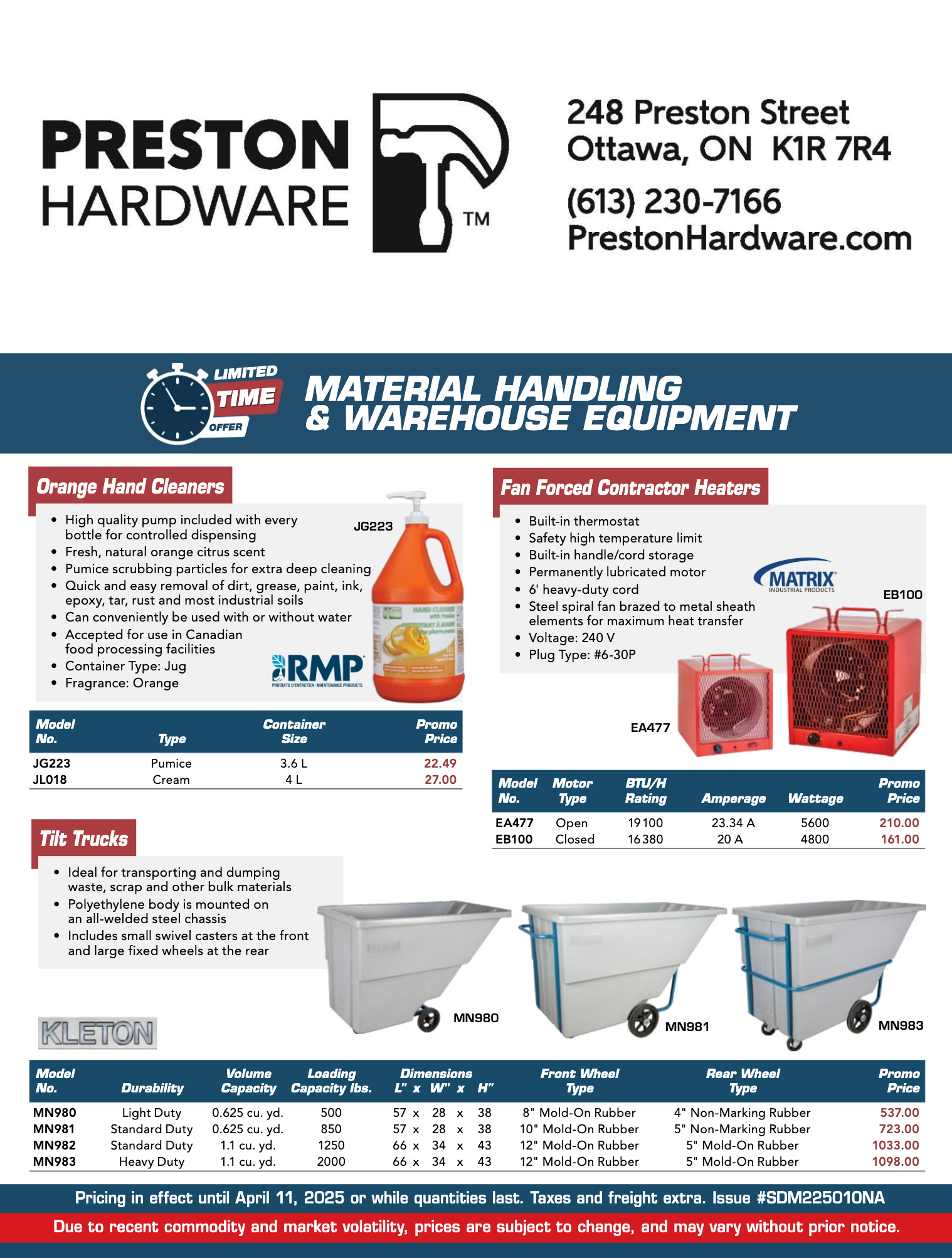 Material Handling & Warehouse Equipment Image