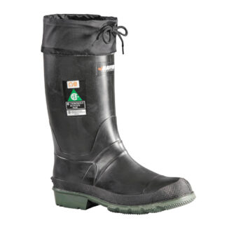 Baffin 8564-033 Hunter Thermoplastic CSA Steel Toe Rubber Boots - Black & Green