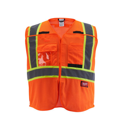 Milwaukee Class 2 CSA Type R Breakaway Mesh Safety Vest - Orange