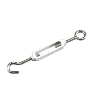 Onward 2022SSBC 5-1/2" x 3/16" 55lb Steel Hook-Eye Turnbuckle - Stainless Steel
