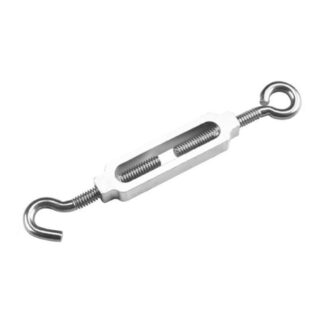 Onward 2024SSBC 7-5/8" x 1/4" 88lb Steel Hook-Eye Turnbuckle - Stainless Steel