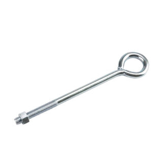 Onward 2129XBC 10" x 1/2" Steel Eye Bolt with Nut - Zinc