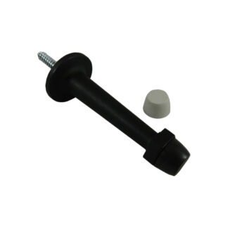 Onward 2163FBV 3" Rigid Metal Door Stop with Double Tip - Black & White