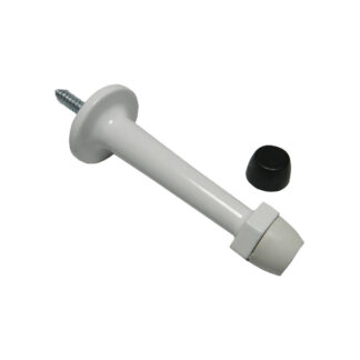 Onward 2163WV 3" Rigid Metal Door Stop with Double Tip - White & Black