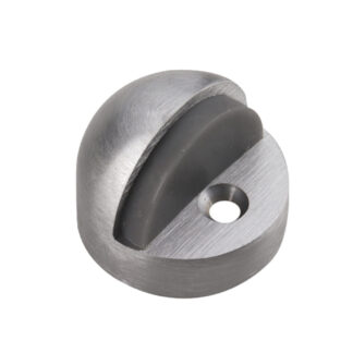 Onward 2185XV 1.77" x 1.38" High Profile Zinc Dome Door Stop - Brushed Chrome