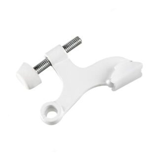 Onward 2215WR 63mm Heavy-Duty Aluminum Hinge Pin Door Stop - White