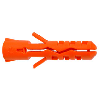 UCAN MUN8 8 x 40 Mun Nylon Plug, 100 Pack - Orange