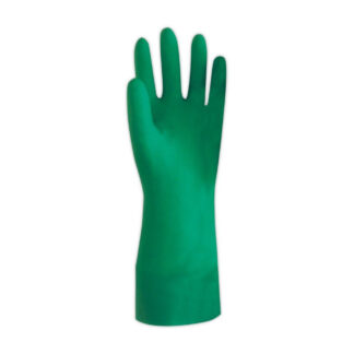 Ansell 37002 Sol-Vex Nitrile Gloves, Medium - Green