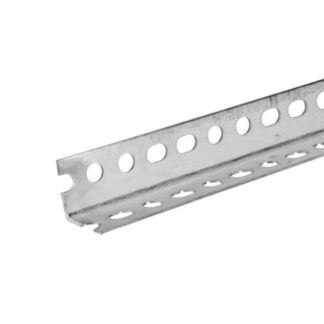 SteelWorks 11122 1-1/2" x 5ft Plated Slotted Angle - Zinc