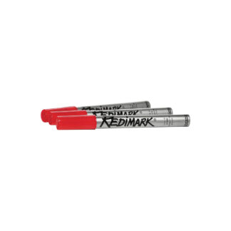 Dixon 87110 RediMark Heavy-Duty Chisel Tip Permanent Marker - Red