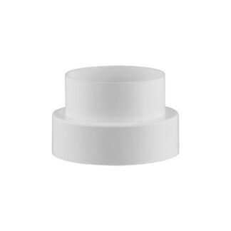 Imperial VT0109 4" - 3" Plastic Reducer/Increaser - White